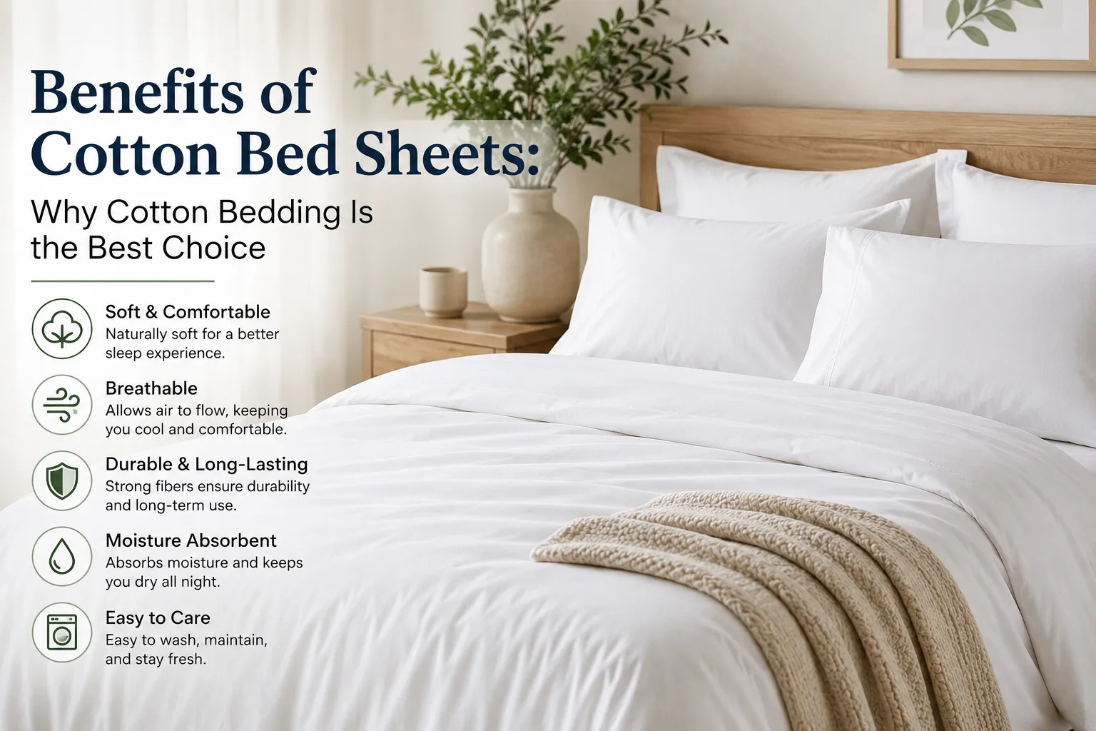 Benefits of Cotton Bed Sheets: Why Cotton Bedding Is the Best Choice