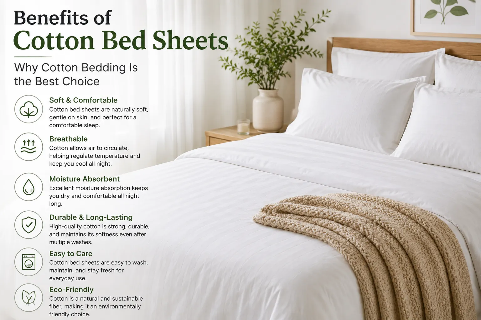 Benefits of Cotton Bed Sheets: Why Cotton Bedding Is the Best Choice