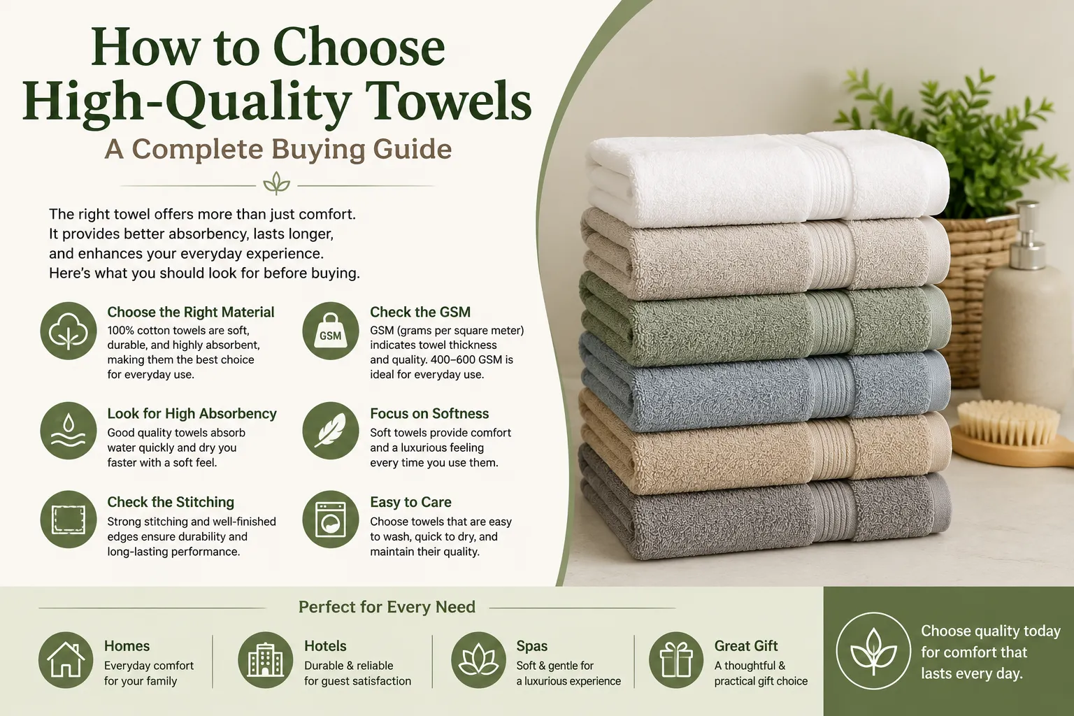 How to Choose High-Quality Towels: A Complete Buying Guide