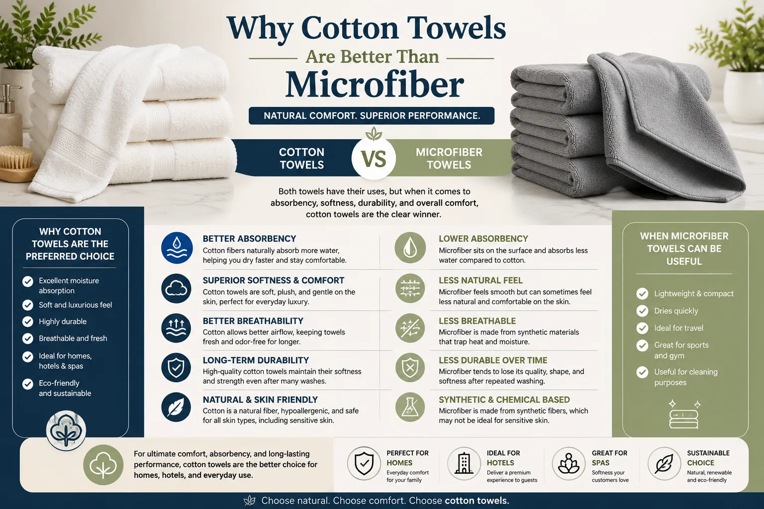 Why Cotton Towels Are Better Than Microfiber