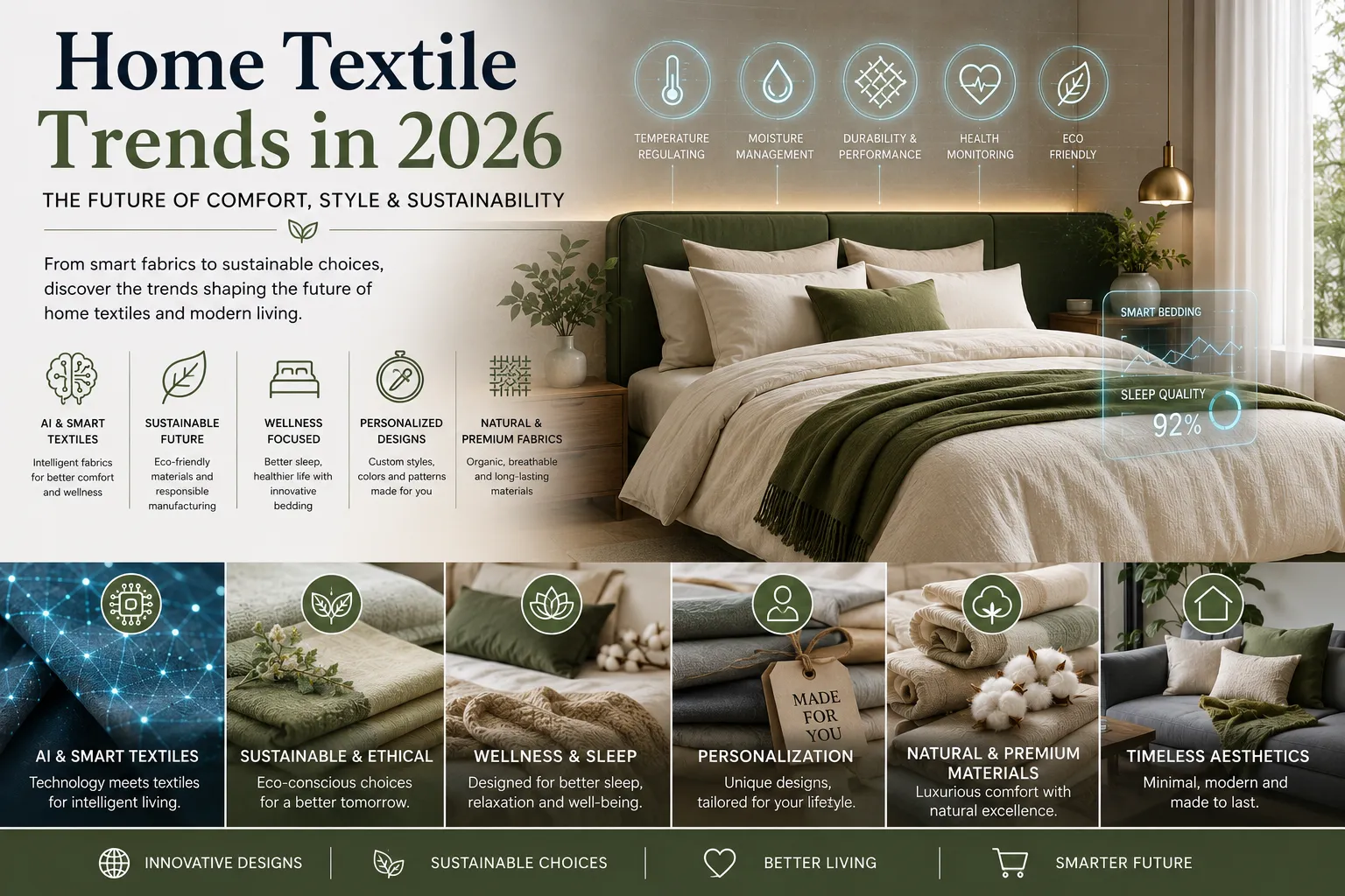 Home Textile Trends Shaping the Future of Modern Homes (2026 & Beyond)