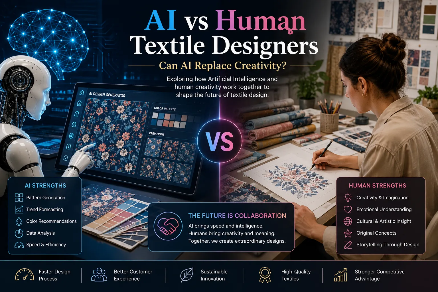 AI vs Human Textile Designers: Can AI Replace Creativity?