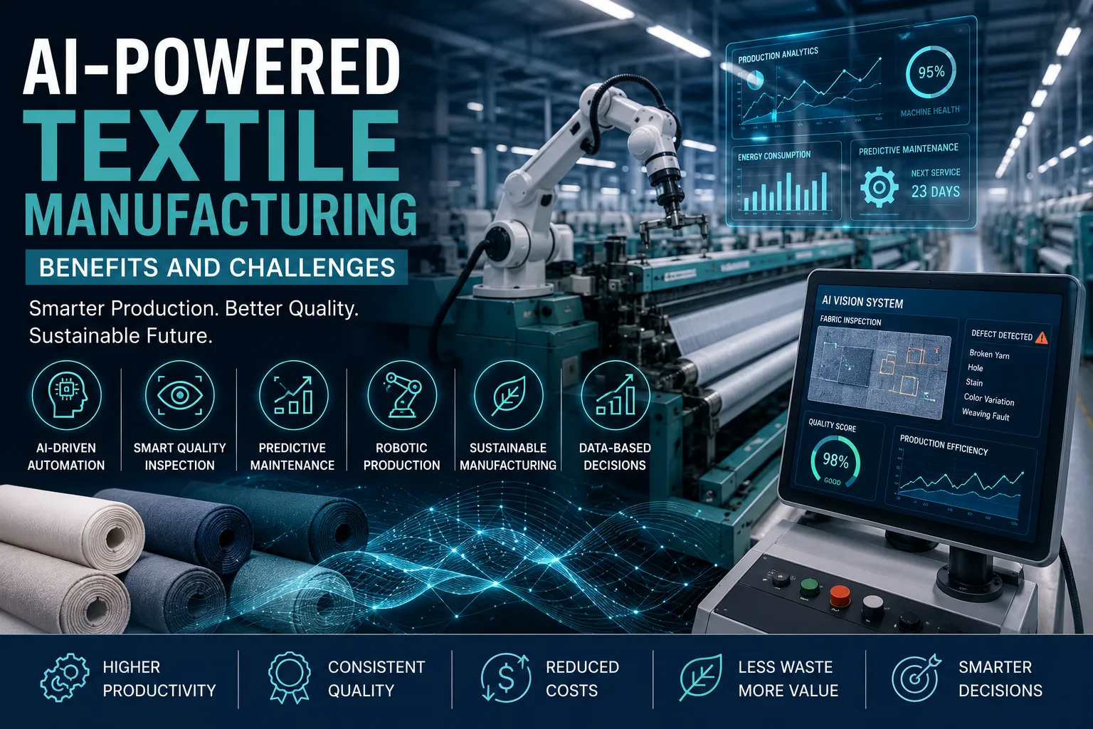 AI Powered Textile Manufacturing: Benefits and Challenges