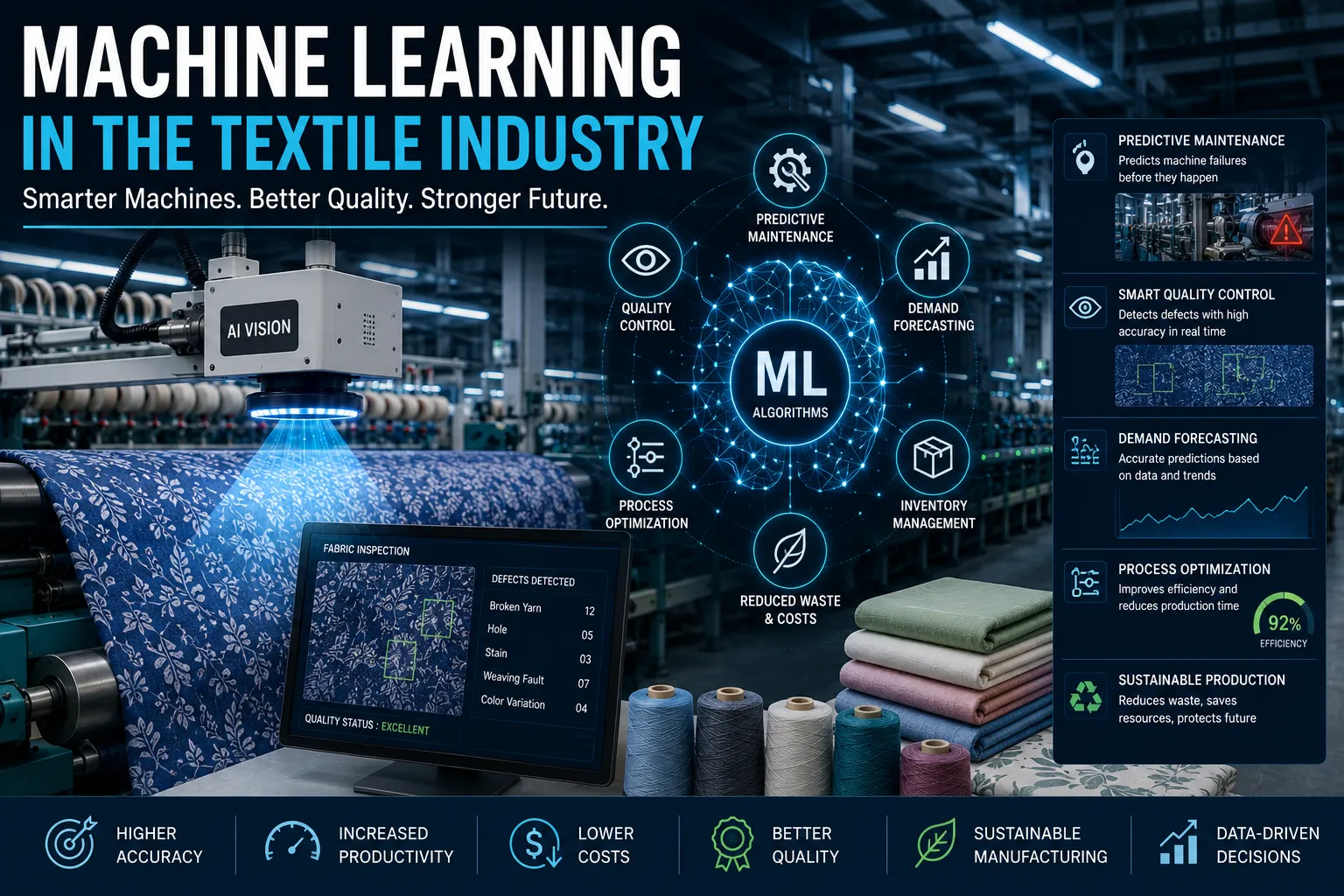 Machine Learning in the Textile Industry: Applications, Benefits, and Future Opportunities