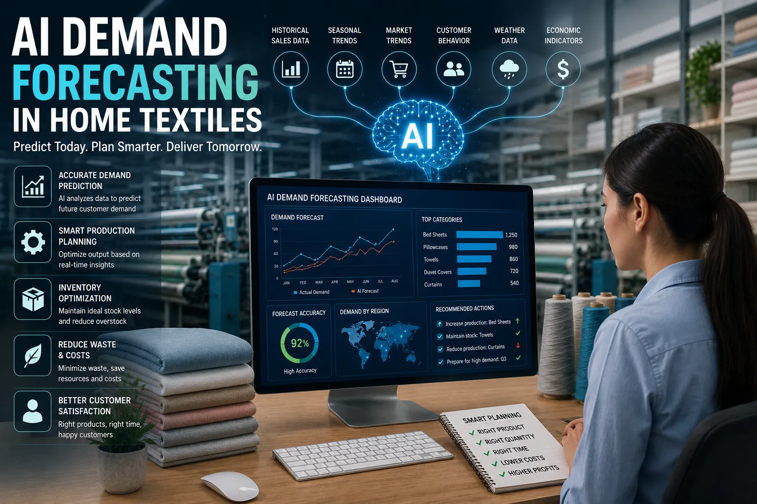 AI Demand Forecasting in Home Textiles: How Artificial Intelligence Predicts Customer Demand