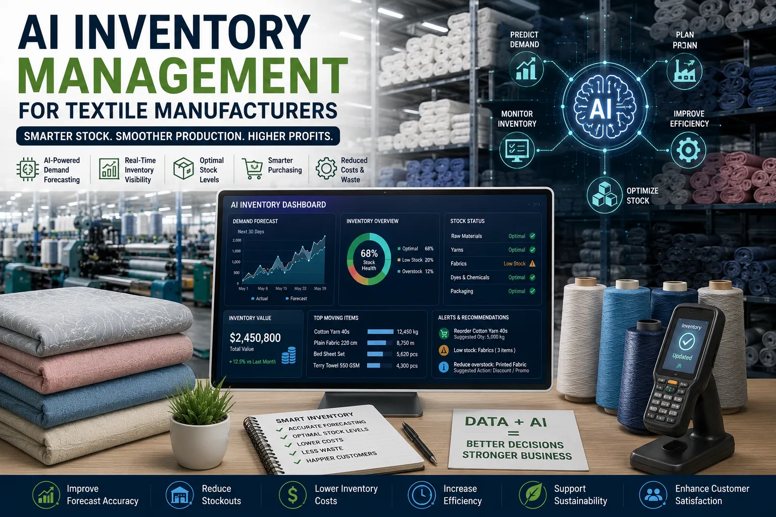 AI Inventory Management for Textile Manufacturers