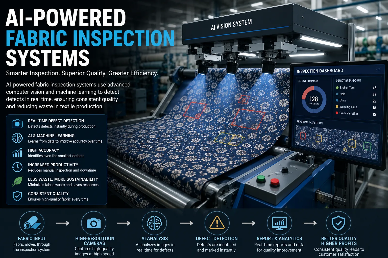 AI Powered Fabric Inspection Systems for Modern Textile Manufacturing