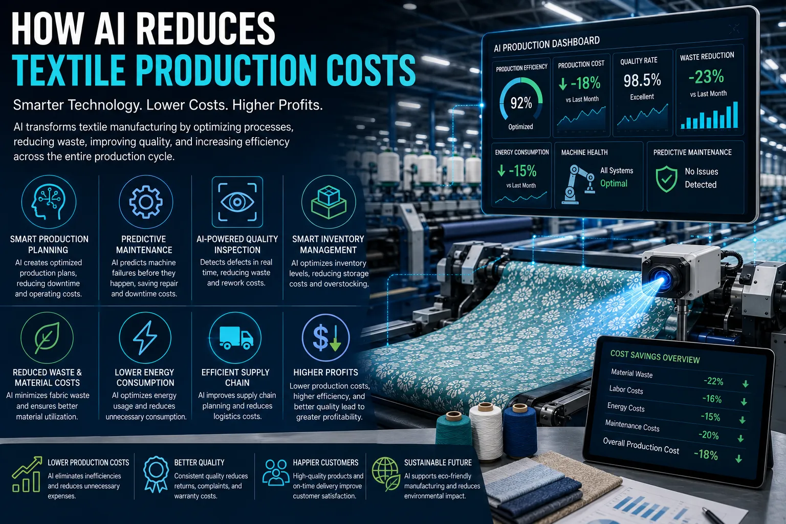 How AI Reduces Textile Production Costs