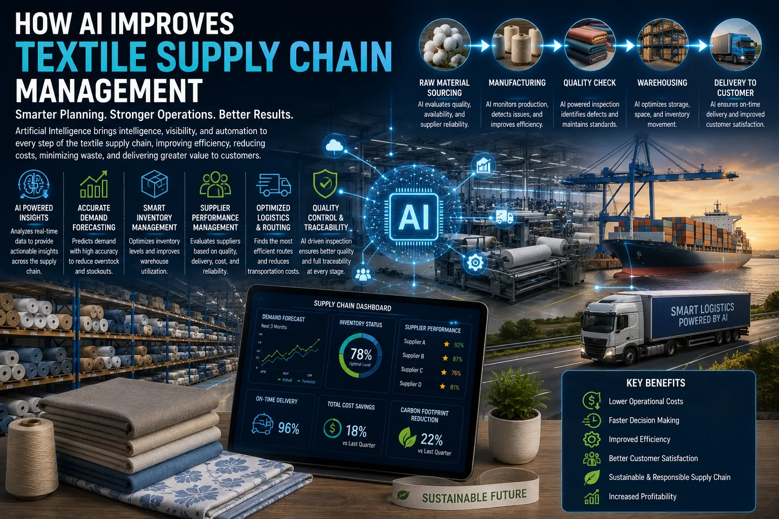 How AI Improves Textile Supply Chain Management